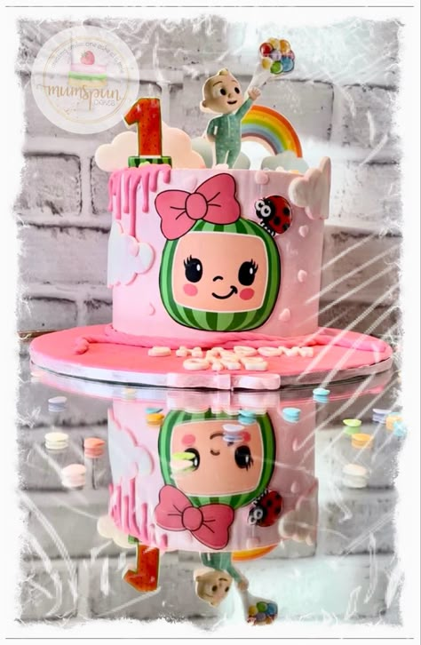 Small Cocomelon Cake, Cocomelon Cake For Girl, Cocomelon Cake Ideas, Coco Melon Cake, Cocomelon Birthday Cake, Cocomelon Cake, Coco Melon, Cocomelon Birthday, Kehlani