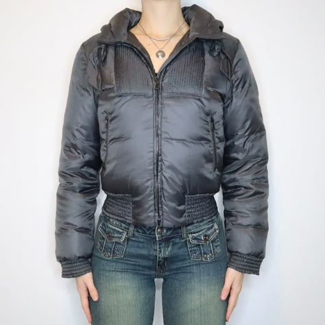 Black puffer jacket outfit