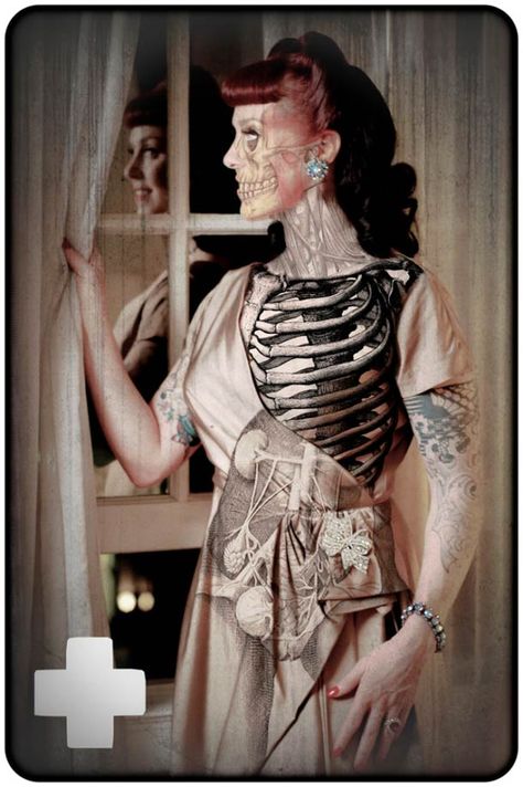 Zombie Burlesque, Zombie Pinup, Zombie Pin Up, Creepy Art, Pin Up Art, Dark Art, Zombie, Skeleton, Fashion Blog