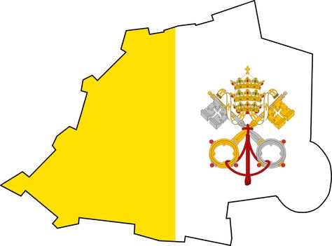 File:Flag map of Vatican City.svg Vatican Flag, Vatican City Flag, Different Country Flags, All About Me Printable, Vatican Rome, Student Life Hacks, County Map, St Therese, Vatican City