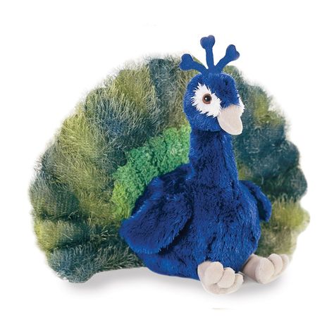 Aurora Plush 12" Perry the Peacock Flopsie Blue Stuffed Animals, Cute Stuffed Animals, Animal Companions, Soft Toy, Soft Plush, Plush Toy, Plush Toys, Pet Toys, Labrador