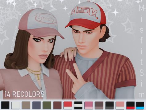 The Sims Resource - Y2K Cap Forward The Sims 4 Cc Accessories Y2k, Sims 4 Cc Baseball Cap, Sims 4 Baseball Cap, Y2k Cap, Accessories Male, Best Mods, Sims 1, I Love Ny, Bugatti Chiron