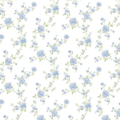 Floral Wallpaper Ipad, Wallpaper Patterns Vintage, Floral Widget, Cute Pattern Paper, Blue Phone Wallpapers, Blue Aesthetic Vintage, Vintage Wallpaper Patterns, Blue Roses Wallpaper, Pink Floral Wallpaper