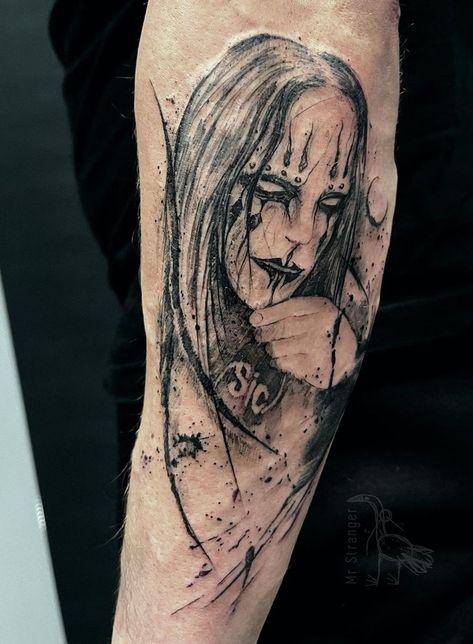 Slipknot Tattoo, Slipknot, Finger Tattoos, Portrait Tattoo, Tattoos