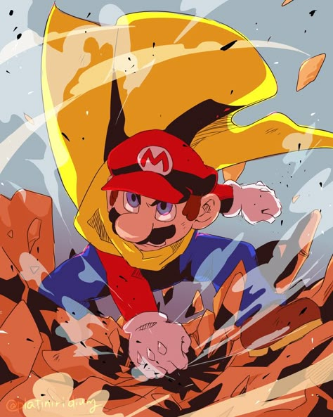 Mario Fan Art, Nintendo Super Smash Bros, Super Mario And Luigi, Mario Games, Mario Nintendo, Super Mario World, Super Mario Art, Arte Dc Comics, Nintendo Art