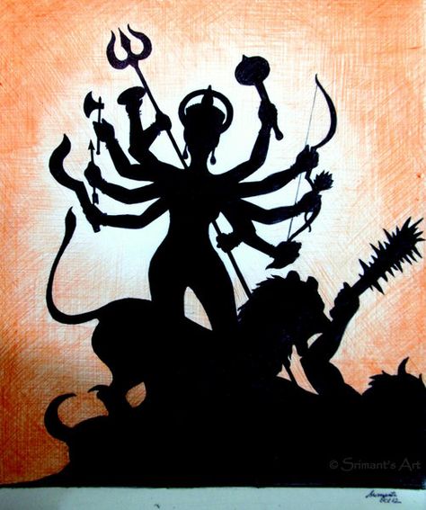 Goddess Durga Sketch, Durga Sketch, Ganpati Bappa Photo, Buddha Art Drawing, Goddess Durga, Maa Durga, Mother Goddess, Durga Maa, Durga Goddess