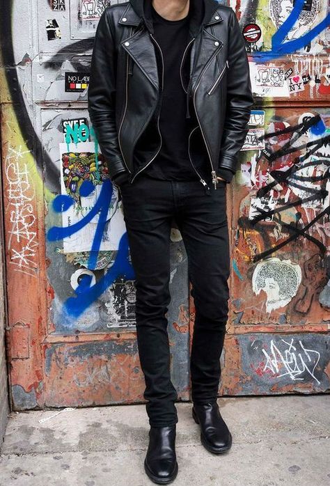 So, what defines the male edgy aesthetic outfits? In this article, I’m going to break down this unique fashion style and show you how to achieve an edgy aesthetic for guys. Aesthetic Outfits For Guys, Edgy Male Outfits, Aesthetic For Guys, Edgy Outfits Men, Punk Outfits Men, Male Outfits Aesthetic, Leather Jacket Outfit Men, Rock Star Outfit, Male Outfits