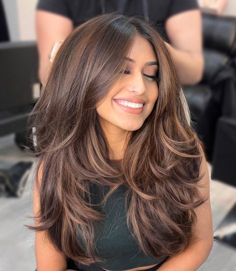 2024’s Top Layered Haircuts for Long Hair: Chic Trends & Styles Indian Hair Cuts, Layered Haircuts For Long Hair, Haircuts For Long Hair With Layers, Long Layered Haircuts, Round Face Haircuts, Haircuts For Medium Hair, Long Layered Hair, Haircuts For Long Hair, Long Wavy Hair