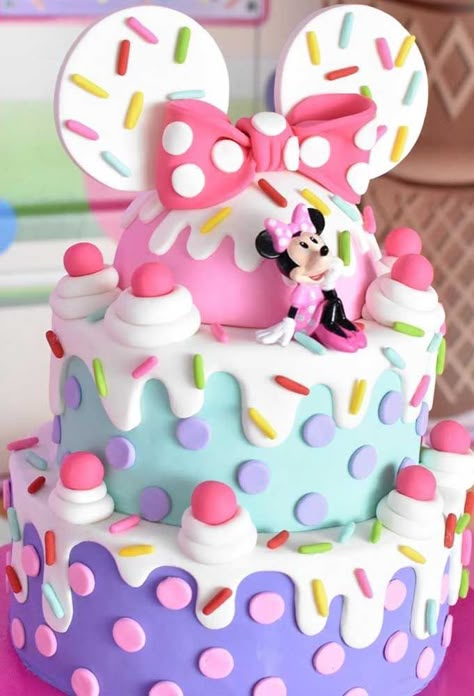 Minnie Bday Cake, Mickey And Minnie Birthday Party Cake, Minnie Mouse Birthday Cakes 1st, Minnie Mouse Birthday Party Ideas Cake, Mickey Minnie Birthday Cake, Minnie Bow Toons Party, Minnie Mouse Birthday Party Ideas 2nd Cake, Minnie Mouse Pastel Party, Minnie Mouse 3rd Birthday Cake