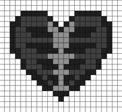 Perler Bead Goth, Perler Bead Patterns Emo, Wednesday Pixel Art, Goth Perler Beads, Goth Perler Bead Patterns, Black And White Pixel Art Grid, Scene Pixel Art, Emo Pixel Art, Y2k Pixel Art