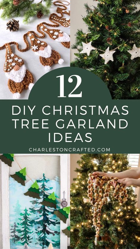 Want to spruce up your tree? Try these DIY Christmas tree garland ideas. They’re easy, cheap, and fun to make, so let’s get crafting and make your tree shine! Diy Garland For Tree, Diy Garland Tree, Garland Alternatives On Tree, Homemade Christmas Tree Garland Easy Diy, Homemade Garland Christmas Tree, Homemade Tree Garland, Diy Garland For Christmas Tree, Diy Garland Christmas Tree, Homemade Garland Ideas