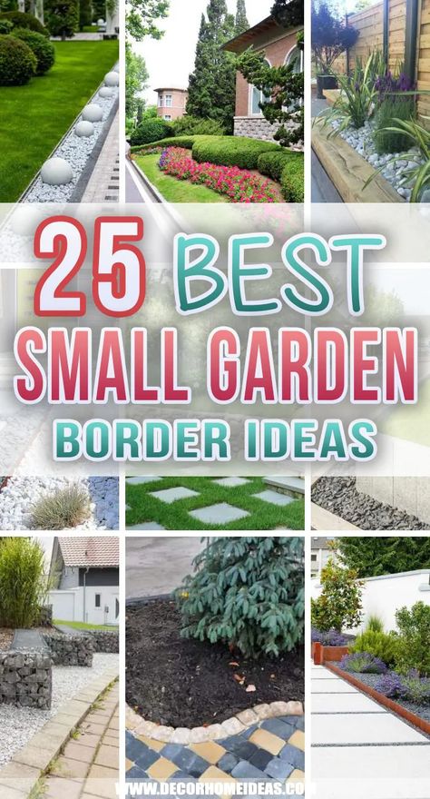 Get inspired by these beautiful garden border ideas. They are perfect for any small garden or small backyard. Small Garden Border Ideas, Small Garden Borders Ideas, Patio Border Landscaping, Small Rectangle Garden Ideas, Small Front Garden Ideas Uk, Garden Boarders Ideas, Small Garden Borders, Small Front Garden Ideas, Small Front Yards