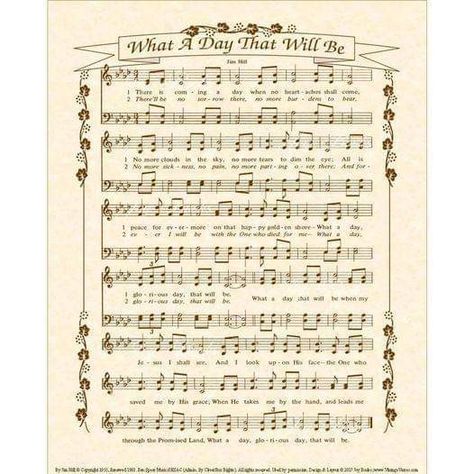 Sheet Music Decor, Old Hymns, Free Piano Sheets, Free Piano Sheet Music, Church Songs, Sms Language, Free Piano, What A Day, Music Decor