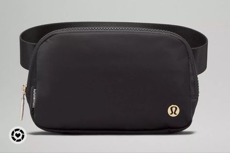 Lulu Black Belt Bag, Lululemon Belt Bag Black Gold, Lululemon Belt Bag Black, Lululemon Functional Belt Bag For On-the-go, Functional Lululemon Belt Bag For On-the-go, Lululemon Shoulder Bag With Removable Pouch For On-the-go, Back To School Highschool, Lululemon Belt Bag, Lululemon Everywhere Belt Bag