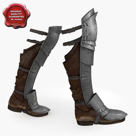 medieval boots | Medieval Boots shoe uniform leather gear combat war foot equipment ... Wolf Armour, Knight Superhero, Armor Boots, Medieval Boots, Costume Armour, Armor Clothing, Cosplay Armor, Leather Armor, Knight Armor