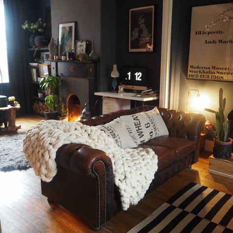 Interior Styling - Kerry Lockwood - In Detail Kerry Lockwood, Steampunk Library, Morpeth Northumberland, Chesterfield Sofa Living Room, Grey And Brown Living Room, Brown And Blue Living Room, Funky Room, Lucky Art, Brown Living Room Decor