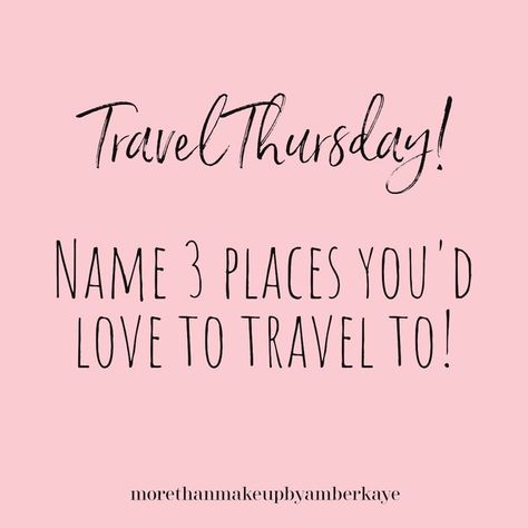 Engagement Post Ideas, Travel Thursday, Sprinkle Recipes, Coworker Quotes, Interaction Post, Thoughtful Thursday, Interaction Posts, Interactive Post, Interactive Facebook Posts