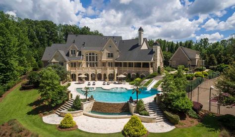 770 Foxhollow Run, Alpharetta, GA 30004 | Zillow Modern Mansions, Dream Mansion, Mega Mansions, Casa Exterior, Dream Pools, Modern Mansion, Mansions Luxury, House Goals, Big Houses