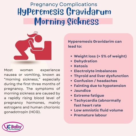 Hyperemesis Gravidarum is severe nausea and vomiting during pregnancy. 🤮 More commonly experienced in the first half of the pregnancy. This condition is seen in 2% of pregnancies. 🤰 ➡️Learn more: https://www.ucbaby.ca/pregnancy-complications-hyperemesis-gravidarum-severe-nausea-vomiting #hyperemesisgravidarum #severnauseavomiting #pregnancyblog #pregnantblog #pregnancysickness #morningsickness Morning Sickness Symptoms, Hyperemesis Gravidarum, Third Month Of Pregnancy, Nausea Pregnancy, Reduce Nausea, Anti Nausea, Amniotic Fluid, Pregnancy Hormones, Pregnancy Months