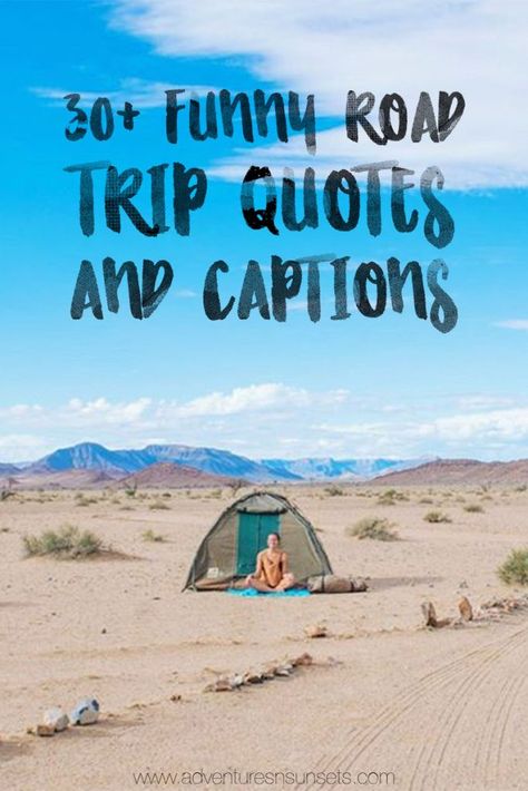 These Funny Road Trip Quotes and Captions will Make You Laugh, inspire you to take a road trip, and give you a humorous perspective on the toils and troubles of road trips from famous authors, celebrities, and comedy films. #quotes #roadtrip #roadtrips #roadtripquotes Road Trip Humor Hilarious, Road Trip Memes Funny Hilarious, Funny Road Trip Humor, On The Road Again Quotes, Off Roading Quotes, Road Trip Memes Funny, Roadtrip Captions Instagram, Take The Trip Quotes, Roadtrip Captions