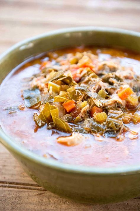 Vivian Howard Recipes, Green Chicken Soup, Carolina Recipes, Healthy Hearty Soup, Collard Green Soup, Vivian Howard, Beef Stews, Healthy Soup Recipe, Collard Green