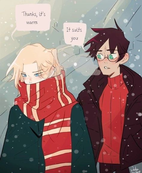 Harry Potter Modern Au, Harry Potter Modern, Harry Potter New, Drarry Fanart, Harry Draco, Gay Harry Potter, Harry Potter Artwork, Draco Harry Potter, Harry Potter Comics