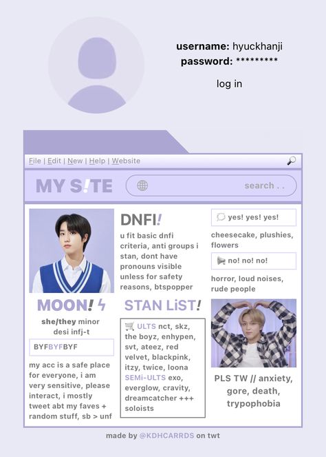 Aesthetic Biodata Ideas, Biodata Template Aesthetic, Biodata Ideas, Biodata Aesthetic, Biodata Template, Cardd Inspo, Carrd Templates, Ui Design Principles, Rude People