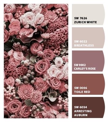 Champagne Rose Color Palette, Pink Brown Room Decor, Blush Brown Color Palette, Pink Green Gold White Color Scheme, Mauve And Cream Color Palettes, Mauve And Tan Bedroom, Rose Brown Color Palette, Antique Rose Paint Color, Rosewood Color Palette