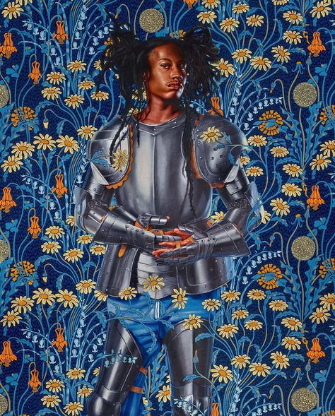 Kehinde Wiley on Instagram: “Portrait of Jorge Gitoo Wright 6’x8’ oil on linen 2022 #kehindewiley @kehindewiley @kehindewileyshop @blackrocksenegal @seankellygallery” Kehinde Wiley Art, Art Igcse, Official Portrait, Art Deco Paintings, Kehinde Wiley, Festival Ideas, Instagram Portrait, Mentorship Program, Afrocentric Art