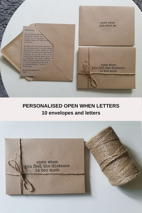 Letter Ideas For Boyfriend, Love Letter Ideas, Diy Gifts Paper, Open When Envelopes, Open When Letters, طابع بريدي, Letter Ideas, Pen Pal Letters