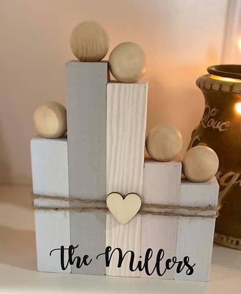 Pin by Shirley Cullipher on DIY ❤️ | Diy dollar store crafts, Wooden crafts, Wood crafts Wood Frame Diy Crafts, Diy Scrap Wood Gift Ideas, Star Inlay Wood, Dovetail Projects Woodworking, Scrap Wood Cricut Projects, Wooden Diy Gift Ideas, Crafts Made Out Of Wood, Jenga Block People Diy, 2 By 4 Projects Wood Crafts