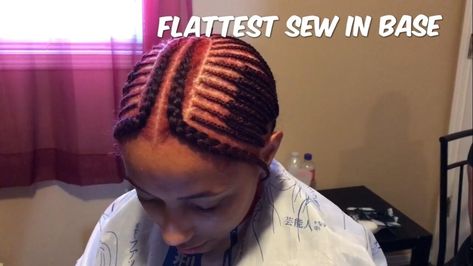 21+ Inspired Photo of Sew In Patterns Sew In Patterns Flat Sew In Base Tutorial Kasiamae Beauty Youtube  #EasySewingPatterns Sew In Braid Pattern, Sew In Bob Hairstyles, Sew In Braids, Middle Part Sew In, Base Tutorial, Hair Fairy, Hair Braid Patterns, Sew In Hairstyles, Sew In Weave