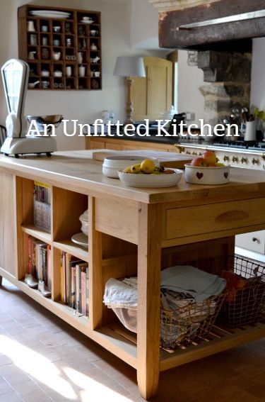 Island Shelves, Furniture Island, Bespoke Kitchen Island, Kitchen Island Furniture, Country Kitchen Island, Freestanding Kitchen Island, Rustic Kitchen Island, Farmhouse Kitchen Island, Wood Kitchen Island