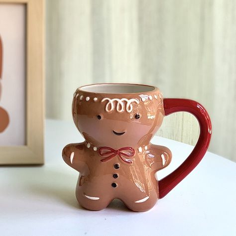 300ml Gingerbread Man Mug Cartoon Cute Kawaii Christmas Mug 3D Gingerbread Man Ceramic Cup Milk Coffee Water Cup Mug Gift|Mugs| - AliExpress 3d Gingerbread, Man Mug, Water Gift, Kawaii Christmas, Christmas Gingerbread Men, Milk Coffee, Funny Coffee Cups, Christmas Cup, Mugs For Men