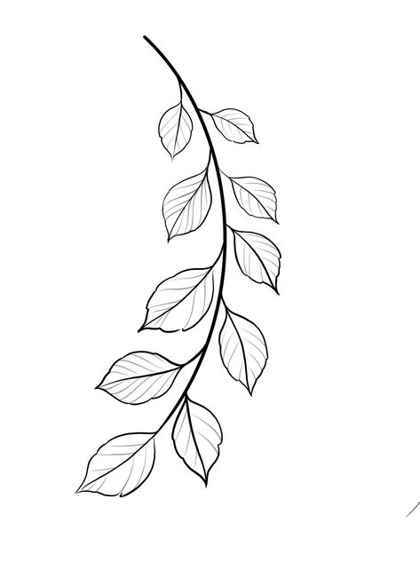 Floral Vine Drawing, Vine Drawing Simple, Vines Drawing Simple, Vines Drawing, Blatt Tattoos, Vine Drawing, Traditional Tattoo Designs, Arte Aesthetic, Sketches Drawing