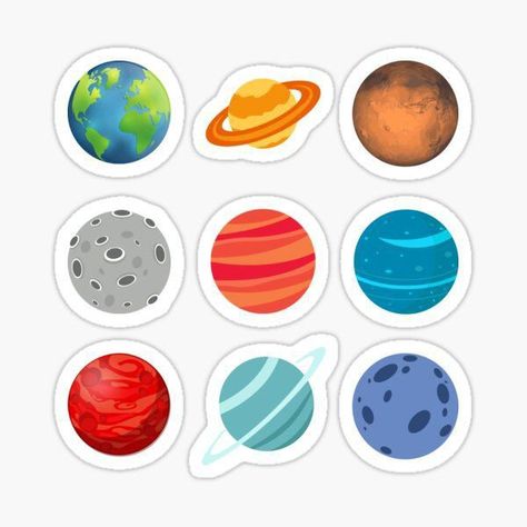 Stiker Planet, Galaxy Illustration Art, Illustration Art Cute, Galaxy Illustration, Cartoon Earth, Solar System For Kids, Power Ranger Birthday, Planet Drawing, New Movie Posters