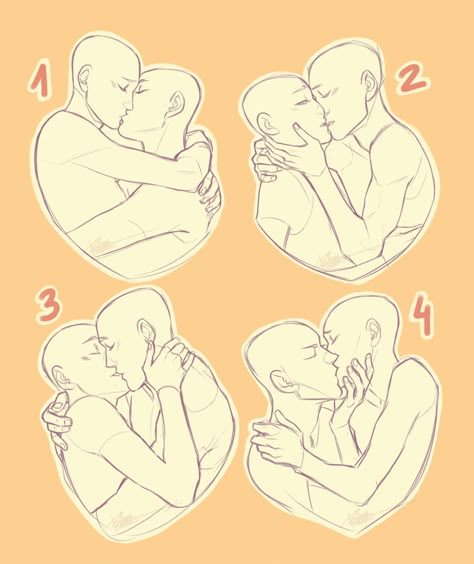 Dramatic Kiss Reference, Intimate Pose Drawing Ref, Pose Reference Couple Drawing, Couple Poses Kiss, Romantic Poses Reference Drawing, Flirty Couple Pose Reference, Kissing Draw Reference, Two Persons Poses Drawing, Size Difference Couple Art