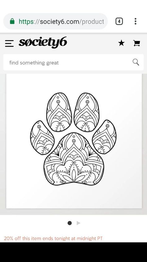 Dog Zentangle Art, Paw Print Mandala Tattoo, Mandala Paw Print, Dog Mandala Tattoo, Mandala Dog Tattoo, Zentangle Dog, Paw Mandala, Homemade Tattoo, Dog Paw Drawing