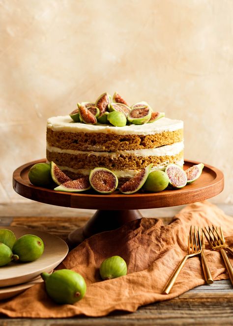 Gluten Free Pumpkin and Fig Cake Recipe - Eat Cho Food Blog Gluten Free Pumpkin Cake, Fig Jam Recipe, Vanilla Cream Cheese Frosting, Crazy Cake, Cake Gluten Free, Fig Cake, Fig Recipes, Single Recipes, Baked Salmon Recipes