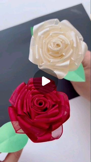 Paper Craft Ideas on Instagram: "🌸 Learn how to create stunning ribbon flowers with just a ruler! 🌺 This easy DIY tutorial will guide you through each step, making it perfect for both beginners and seasoned crafters. Add a touch of handmade beauty to your projects and impress everyone with your skills. Follow along and start crafting your own elegant ribbon flowers today! #DIY #canadianart #craft #HandmadeFlowers #CreativeCrafts #CraftingCommunity #DIYProjects #CraftyIdeas #diy #canadianartist" Diy Flores, Rose Crafts, Rose Tutorial, Diy Roses, Bouquet Design, Satin Roses, Handmade Beauty Products, Ribbon Roses, Easy Drawing