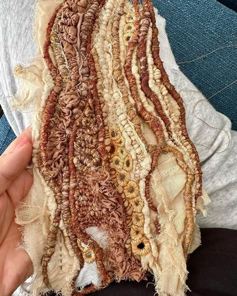 Julia Wright (@julia_._wright) • Instagram photos and videos Natural Decay Art, Couching Embroidery, Textiles Ideas, Surface Techniques, A Level Textiles, New Project Ideas, Mixed Media Textiles, Fine Art Textiles, Time And Tide