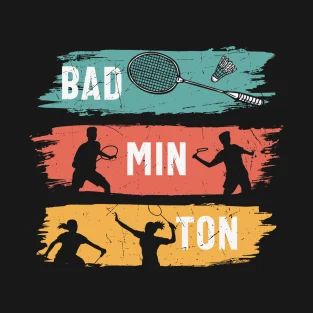 T-Shirts by TwoSquares | TeePublic Badminton Design, Badminton Tournament, Badminton T Shirts, Designer Products, Tshirt Design, Table Tennis, Badminton, Graffiti, Tennis