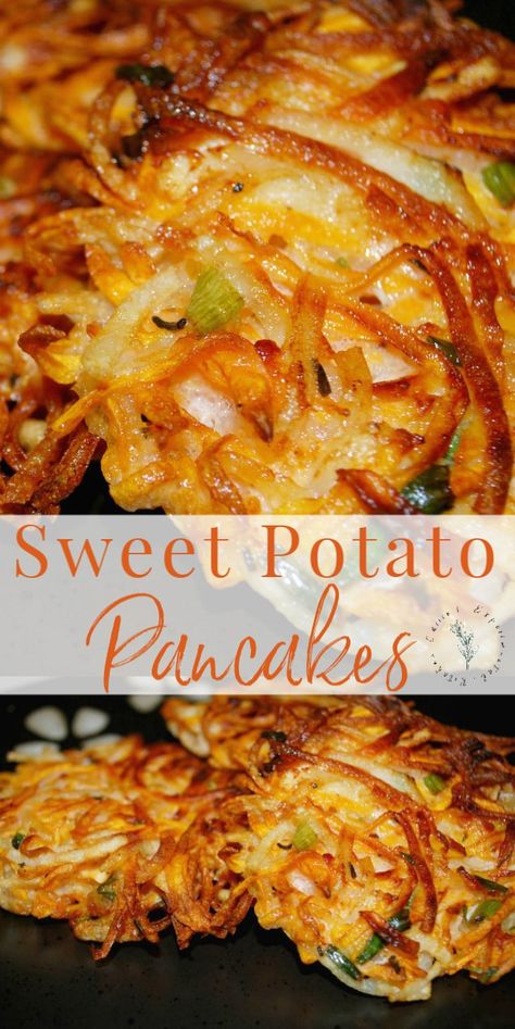 Sweet Potato Sushi, Sweet Potato Latkes, Potato Latkes, Sweet Potato Pancakes, Vegetable Side Dishes Recipes, Easy Holiday Recipes, Potato Pancakes, Russet Potatoes, Fresh Rosemary