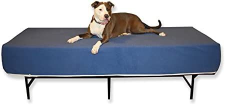 Dog Bed Mattress Extender for King Beds - Elevated/Raised Foam Dog Bed - Dog Bed Extension of Human Mattress (10" Height Dog Bed, Gray) Dog Bed Extension Of Human Bed, Dog Bed Extension, Unique Dog Beds, Twin Size Bed Sheets, Bed Extension, Custom Dog Beds, Mattress Dog Bed, Bed Dog, Twin Mattress Size