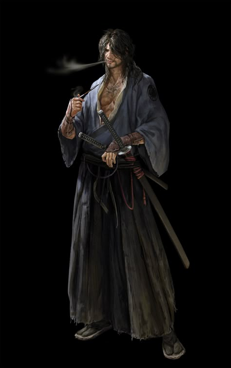 ArtStation - Kage Samurai Character Art, Dnd Samurai, Fantasy Samurai, Samurai Concept, Samurai Warriors, Chinese Warrior, Samurai Artwork, Dungeons And Dragons Classes, Heroic Fantasy