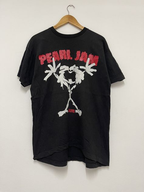 Vintage Vintage Pearl Jam “ Alive 1991 Grunge Band A1 | Grailed Pearl Jam Alive, Pearl Jam Shirt, Canon Event, Band Outfits, Grunge Band, 90s Fashion Grunge, Band T Shirts, Vintage Pearl, Band Jewelry