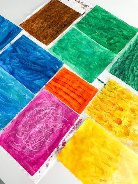 Eric Carle Kindergarten Art, Eric Carl Art Projects, Diy Eric Carle Art, Eric Carle Tissue Paper Art, Eric Carl Art Activities, Texture Art For Preschoolers, Eric Carle Toddler Crafts, Eric Carle Projects, Eric Carle Book Activities