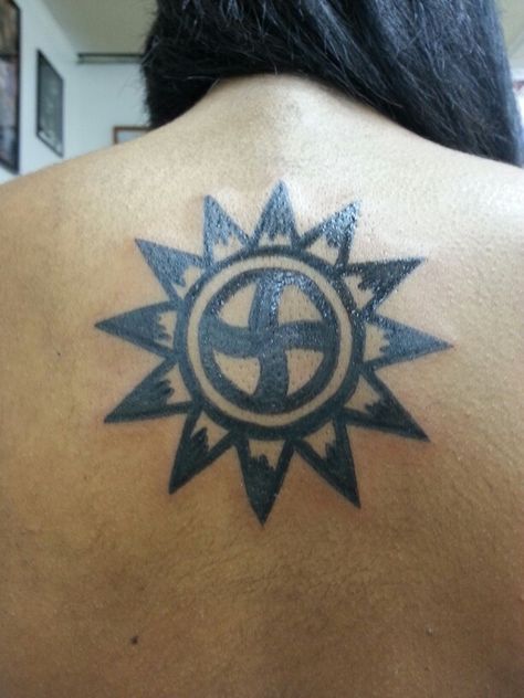 .Choctaw sun symbol means "continuous happiness throughout all stages of life" Choctaw Indian Symbols, Choctaw Indian Tattoo, Choctaw Symbols, Choctaw Art, Choctaw Tribe, Symbols Tattoos, Choctaw Indian, Indian Tattoo Design, Choctaw Nation