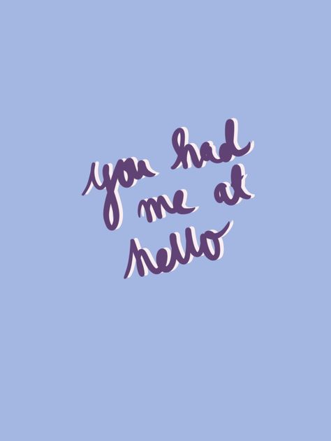 You Had Me At Hello, Background With Quotes, Hello Typography, Background For Ipad, Hello Wallpaper, Poster Vintage Retro, Simple Wallpaper, Simple Wallpapers, Poster Vintage