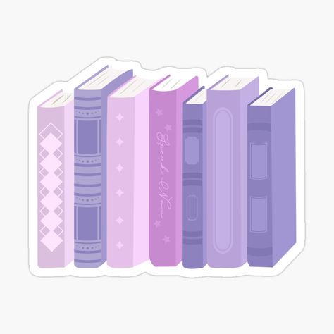 Book Emoji Aesthetic, Purple Cute Stickers, Reading Aesthetic Purple, Cute Stickers Aesthetic Purple, Purple Journal Stickers, Pastel Purple Stickers, Stickers Purple Aesthetic, Cute Purple Stickers, Purple Stickers Aesthetic